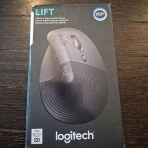 Authentic Logitech Lift Vertical Wireless Ergonomic Mouse (910-006466) Open Box